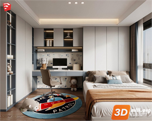 Children Room Scenes Skp FIles 